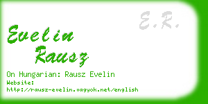 evelin rausz business card